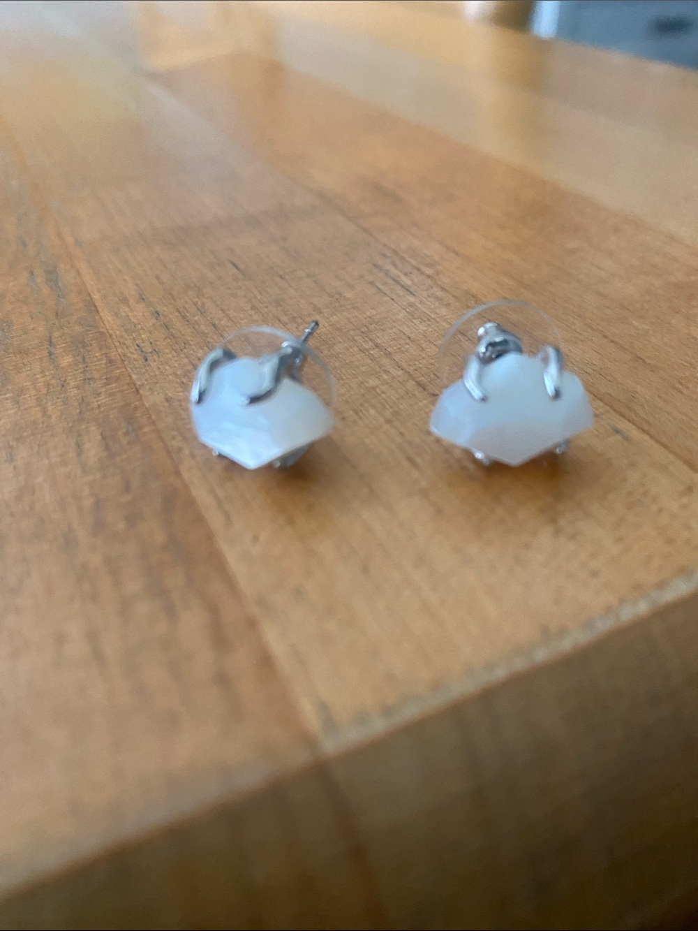 Kendra Scott "Raw Stone" Stud Earrings featuring a rough, uncut crystal mineral